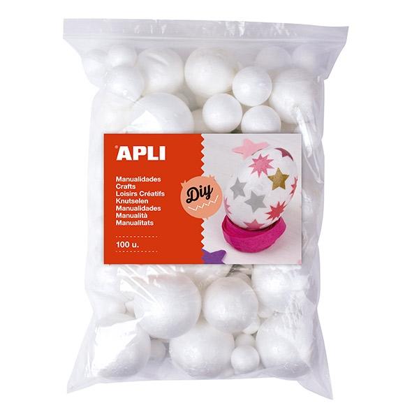 APLI BOLAS B.100 POREXPAN MEDIDAS SURTIDAS B/100