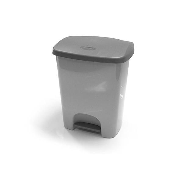 CUVER PAPELERA CON PEDAL 365x295x460 MM METALIZADA