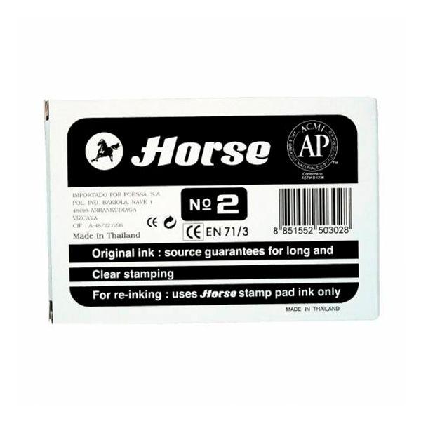 HORSE TAMPON Nº 2 NEGRO 85X125MM