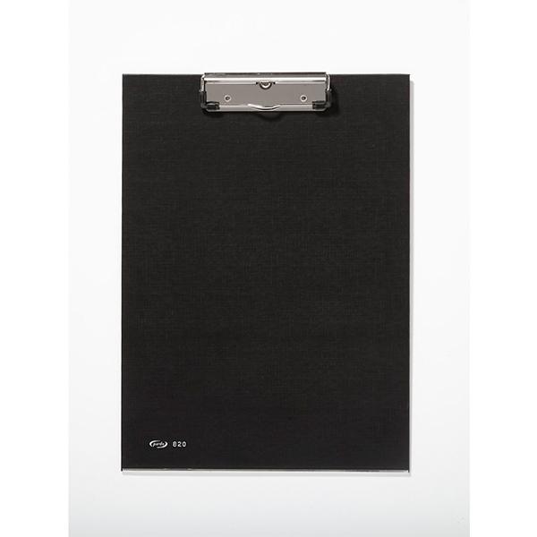 PARDO CARPETA PORTABLOC NEGRO CON PINZA Y REFUERZO METÁLICO