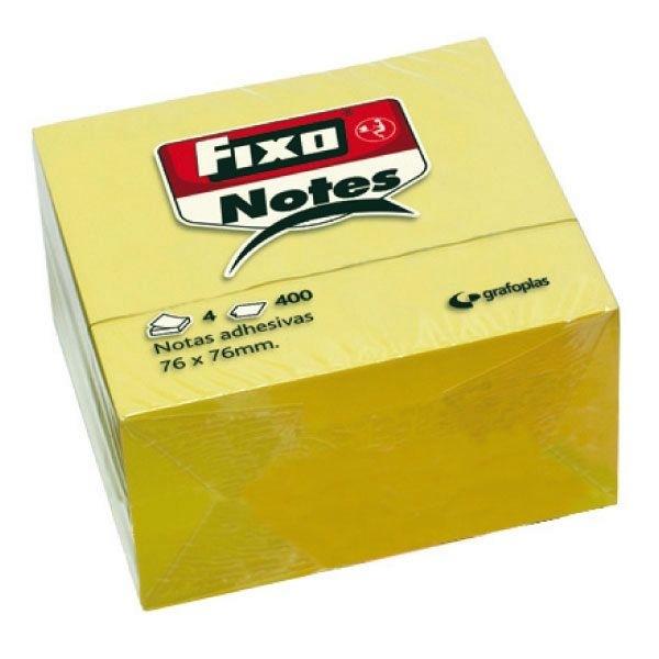 CUBO NOTAS ADHESIVAS 76X76MM 400H AMARILLO