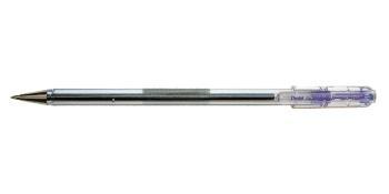PENTEL BOLIGRAFO SUPERB NEGRO BK77A TRANSP.