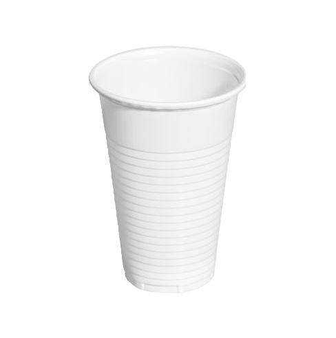 VASO DE PLASTICO BLANCO 220 CC. P/100