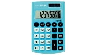 MILAN CALCULADORA POCKET 8 DIG. CON TACTO DE GOMA COLORES SURTIDOS