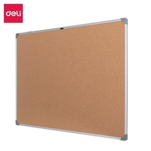 DELI TABLERO CORCHO M/ALUMINIO 90X120CM
