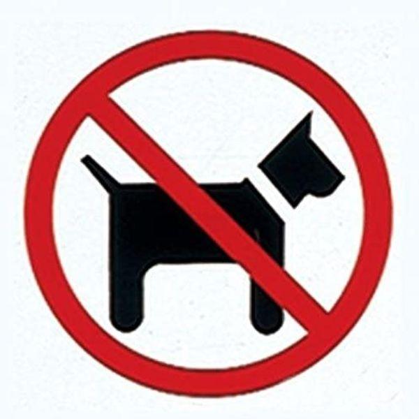 APLI ETIQ. 11536 SEÑALIZACIÓN PROHIBIDO PERROS 114x114mm. INTERIOR