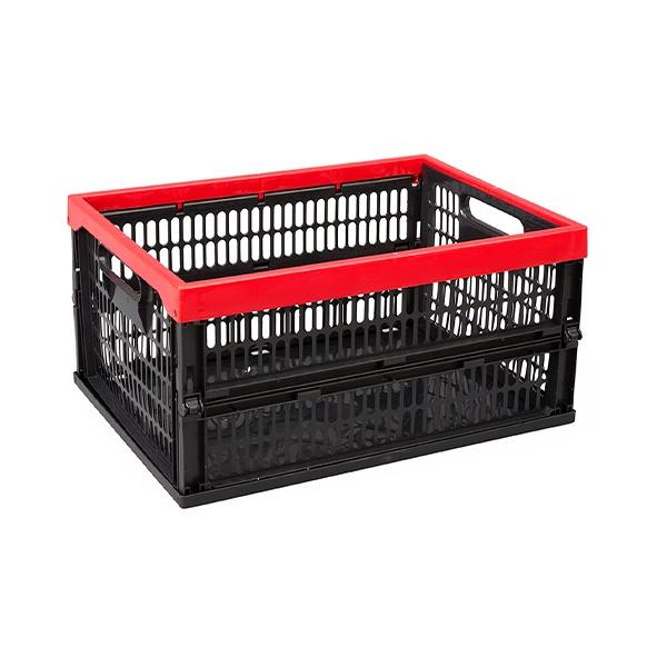 CURVER CAJA DE ALMACENAJE PLEGABLE 47X34X24CM ROJO-NEGRO