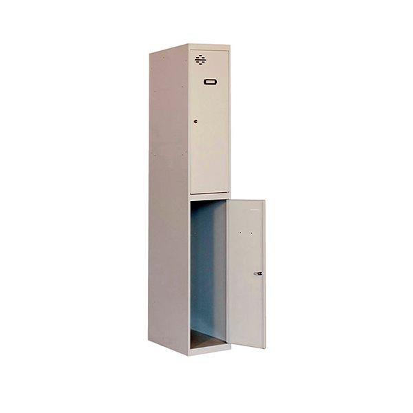 SIMON RACK TAQUILLA METÁLICA MONOBLOQUE 2 PUERTAS 180X30X50 CM GRIS