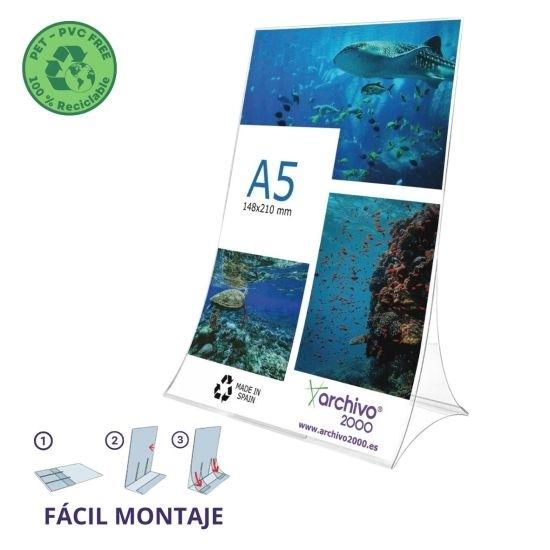 ARCHIVO EXPOSITOR FLEXIBLE A-5 FORMA L VERTICAL