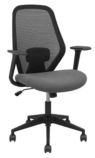 PYQ SILLA OPERATIVA ERGO529 RESP.ERG.C/BRAZOS FIJOS ASIENTO MEC.BASCULANTE