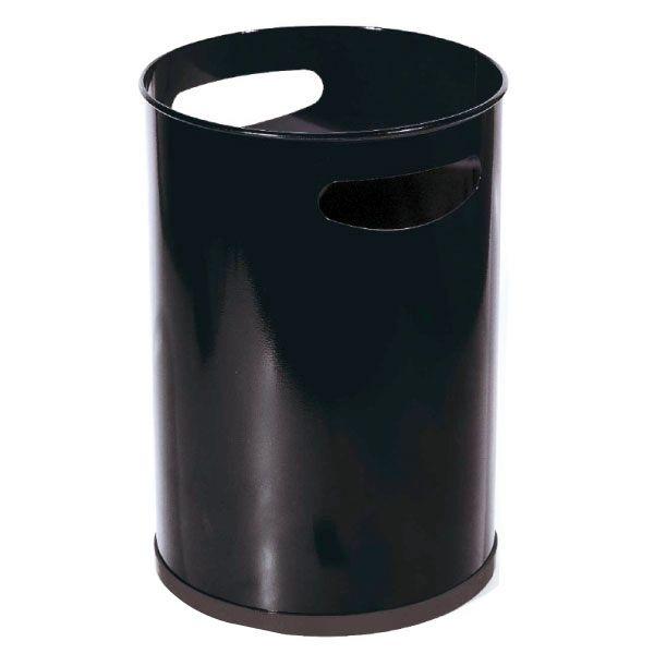 PAPELERA METÁLICA CON ASAS 32X21CM NEGRA