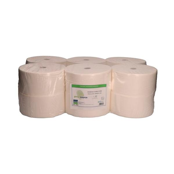 GREEN SOURCE PAPEL HIGIENICO IND. GOFRADO PAQ.12 2 CAPAS 200M